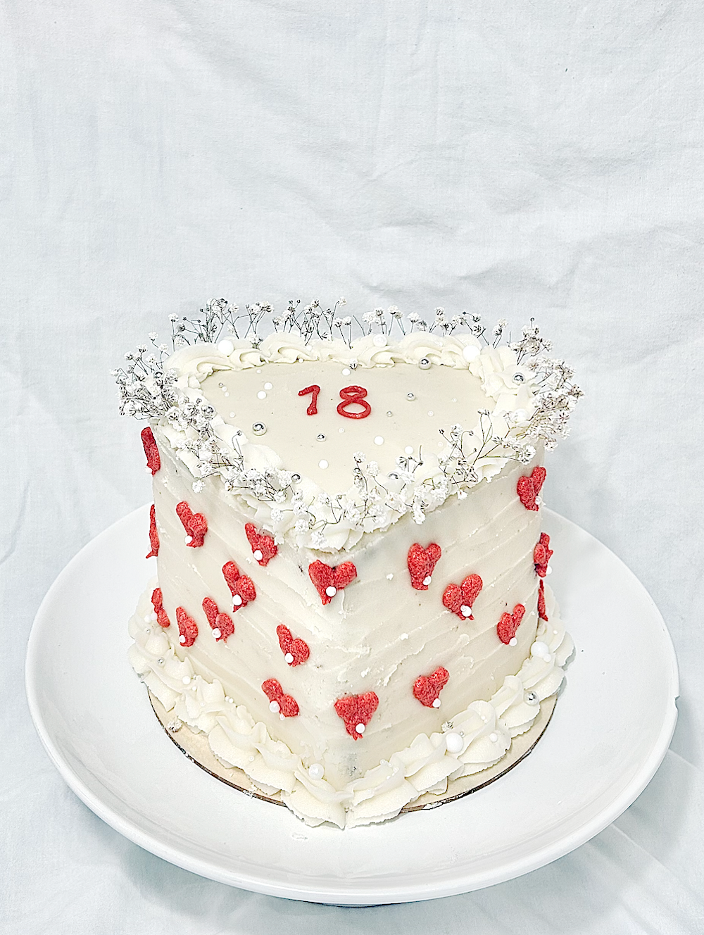 Heart heart cake